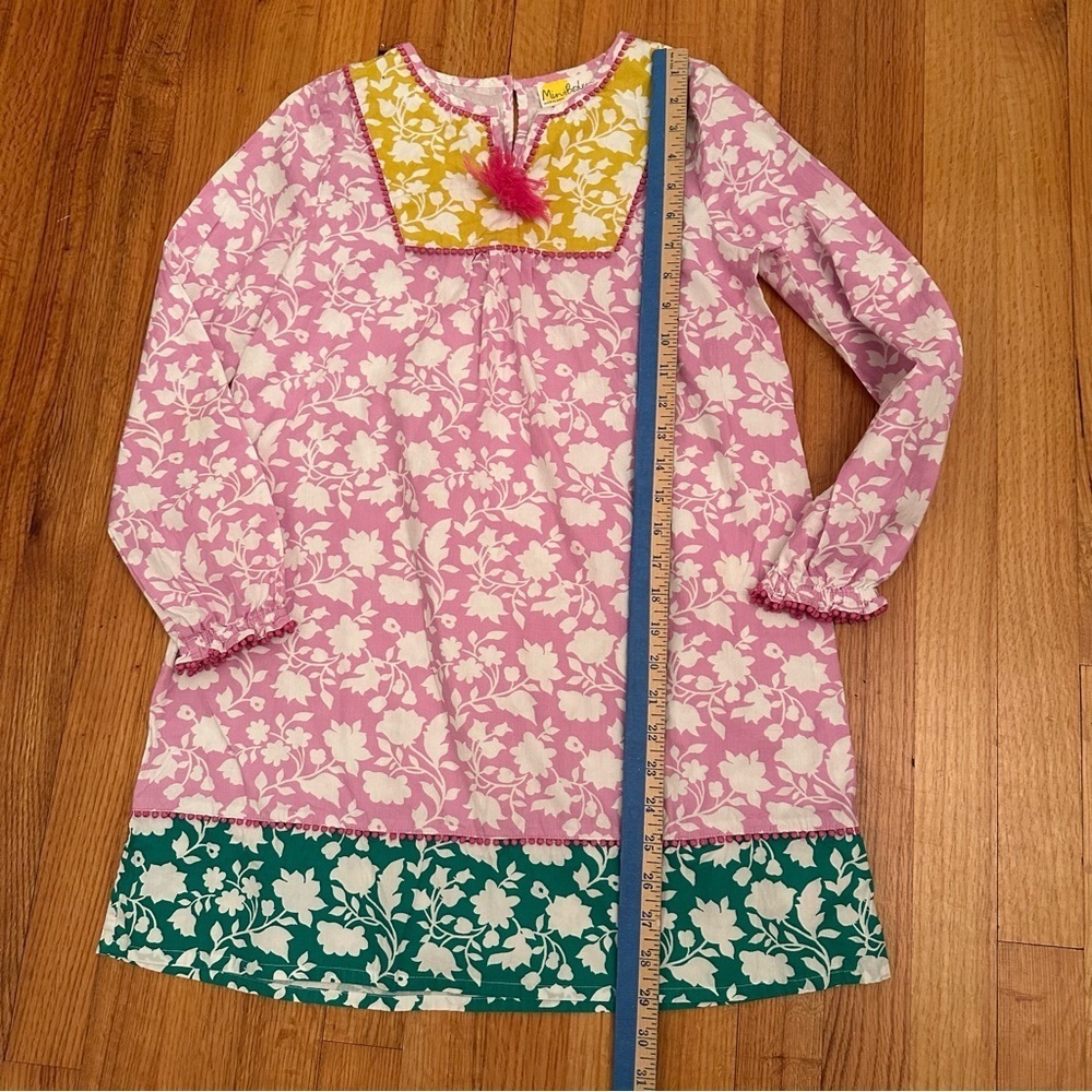 Mini Boden Floral Boho Cotton Dress Size 11-12yr #j6 - Picture 3 of 9